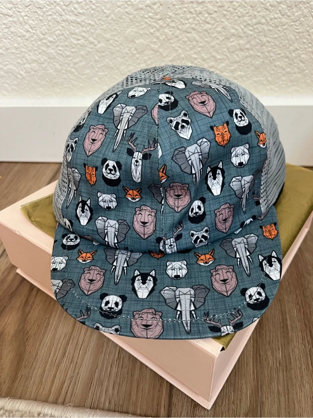 Kids Animal-Print Mesh Trucker Hat